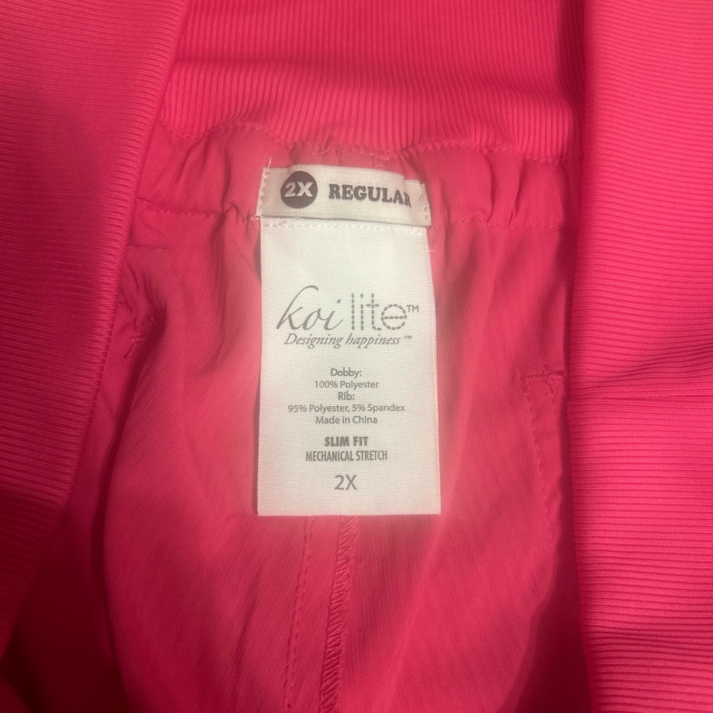 Flamingo pink Koi Lite Scrub Pants - Picture 8 of 8